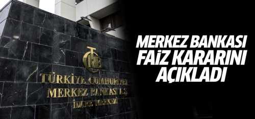 Merkez Bankası faiz kararını 8,50'de bıraktı