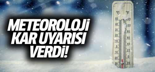 Meteorolojinden Soğuk ve Yağış uyarısı 