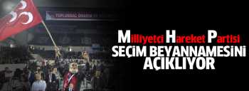 MHP seçim bildirgesini açıklıyor