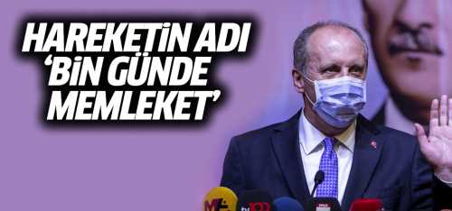 Muharrem İnce'den 'Bin Günde Memleket' gezisi 