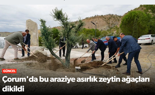 Osmancık’ta anlamlı bir dikim töreni gerçekleşti!