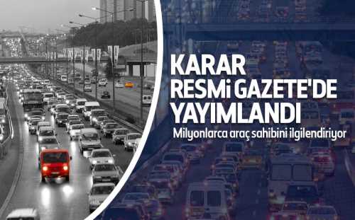 ÖTV oranlarındaki değişiklik Resmi Gazete'de