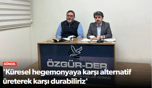 Özgür-Der'de "Siyonozmin dünü Bugünü ve Yarını" Konuşuldu!