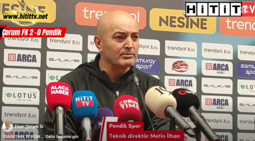 Pendikspor Teknik Sorumlusu Metin İlhan "Lider Geldik Lider Gidiyoruz"