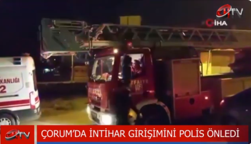 Polis memuru  intihar girişimini böyle önledi!