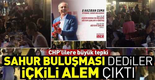 Sahur Buluşmasında İçtiler