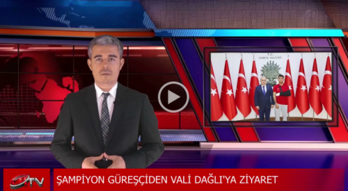 Şampiyon Güreşci İlbars Vali Dağlı'yı Ziyaret Etti!