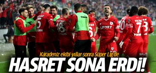 Samsun spor Süper Lig'e Yükseldi