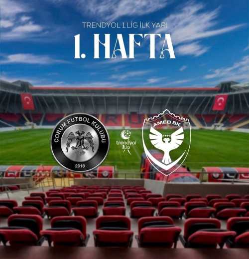 Sezon Arca Çorum FK- Amed Spor Karşılaşmasıyla Başlıyor! 