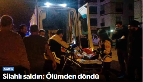 Silahlı saldırıya Uğradı Binaya Sığındı