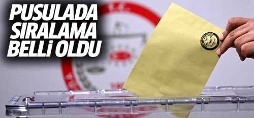 Siyasi partilerin oy pusulasındaki yerleri belli oldu!