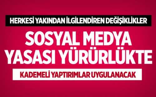 Sosyal medya yasası yürürlükte!