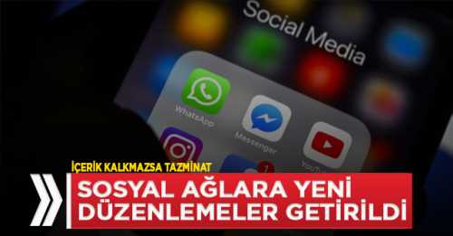 Sosyal medyada yeni düzenlemeler Torba yasada