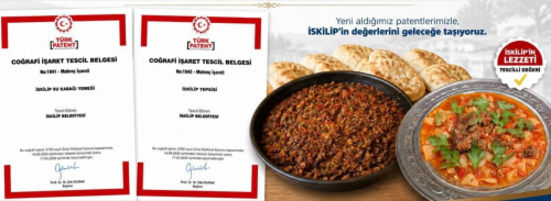 Su kabağı yemeği ve İskilip tepsisi coğrafi işaret aldı