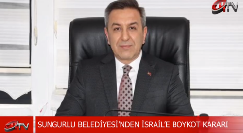 Sungurlu Belediyesi İsrail Mallarını Boykot Kararı Aldı!
