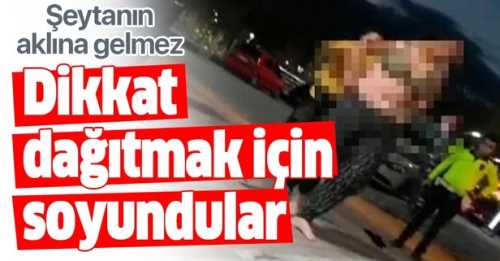 Sungurlu'da bir Kadın şaşkın bakışlar arasında soyundu