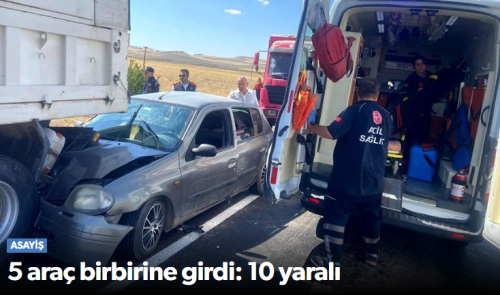 Sungurlu'da Zincirleme Trafik Kazasında 10 Kişi Yaralandı!