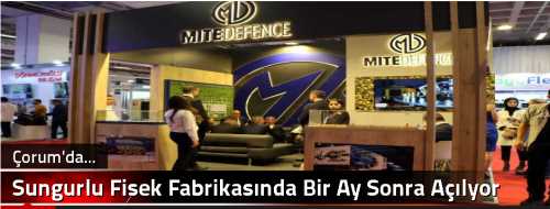Sungurlu Fişek Fabrikasında Bir Ay Sonra Açılyor