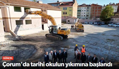 Tanyeri İlkokul’unun yıkımına başladı