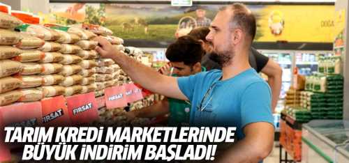 Tarım Kredi marketlerinde büyük indirim başladı!
