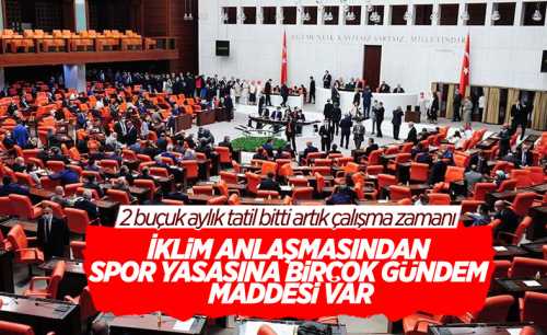 TBMM Bugün özel gündemle açılıyor