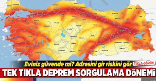 Tek Tıkla Evinizin Temeli depreme karşı sağlam mı öğren!