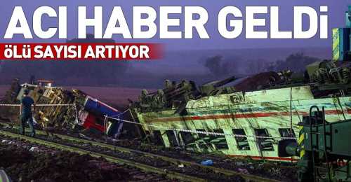 Tekirdağ'da Tren Faciası 24 Ölü 124 Yaralı