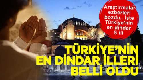 TÜİK Türkiye’nin En Dindar İlleri Listelerini Yayımladı