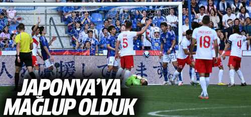 Türkiye - Japonya'ya 4-2 mağlup oldu
