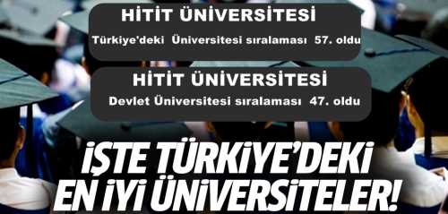 Türkiye'deki en iyi üniversiteler açıklandı!