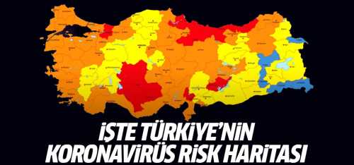 Türkiye'nin koronavirüs risk haritası