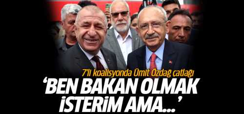 Ümit Özdağ Bakan olmak isterim 