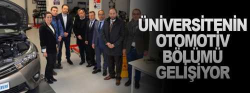 Üniversitenin Otomotiv Bölümü gelişiyor