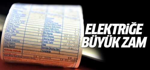 Yeni yılla birlikte elektrik faturalarıda zamlandı