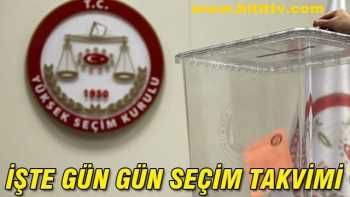 YSK SEÇİM TAKVİMİ BELLİ OLDU