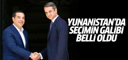Yunanistan'da seçimin galibi Miçotakis oldu