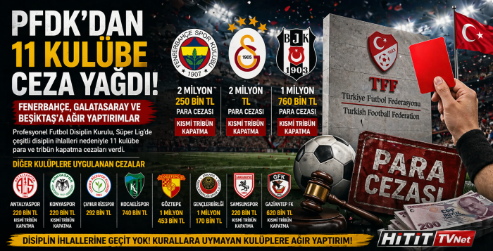 "PFDK Kararları Açıklandı 11 Kulübe Milyonluk Cezalar!