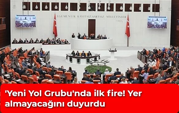 'Yeni Yol Grubu'nda ilk fireyi başlamadan verdi!