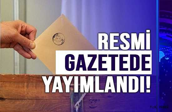 2024 Yerel seçim takvimi belli oldu