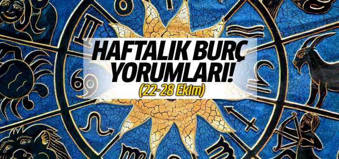 22-28 Ekim arası haftalık burçlar 