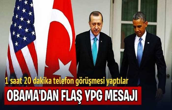 ABD BAŞKANI OBAMA CUMHURBAŞKANI ERDOĞANI ARADI