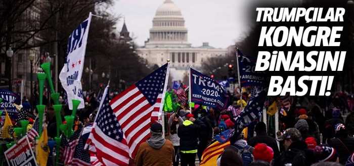 ABD'de Trump destekçileri Kongre'yi bastı