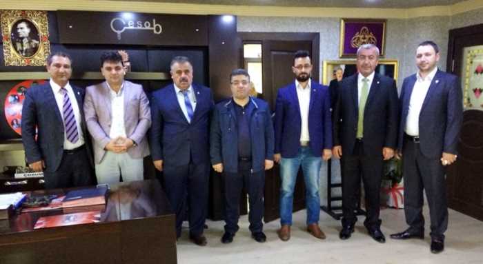 Ahilik Esnaf Komisyonu’ndan  Başkan Gür’e kutlama ziyareti