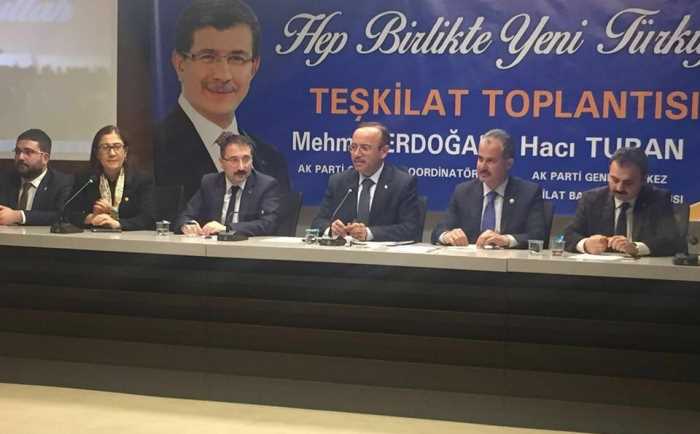Ak Parti Çorum İl Koordinatörü Hacı Turan  Çorum teşkilatını özverili çalışmalarından dolayı  tebrik etti