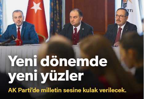 AK Parti'de yeni dönem başlıyor