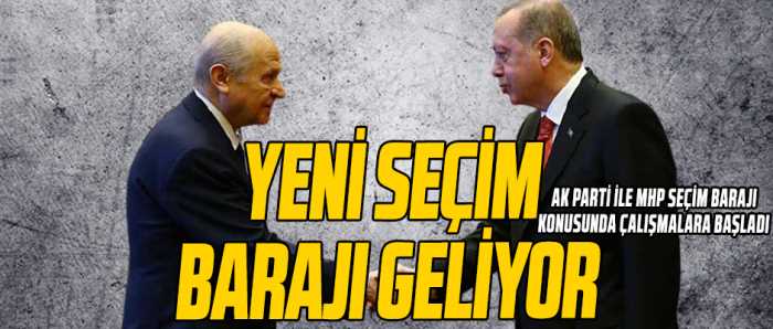 AK Parti ve  MHP Seçim barajını düşüyor!