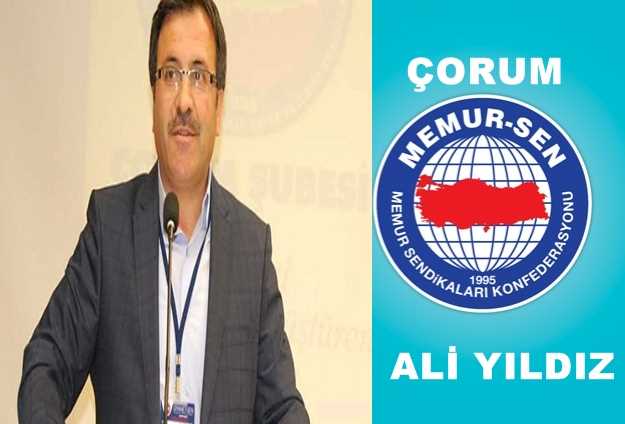 Ali Yıldız Memur-Sen Şube başkanı oldu