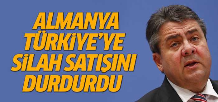 Almanya Türkiye'ye silah sevkiyatını durdurdu