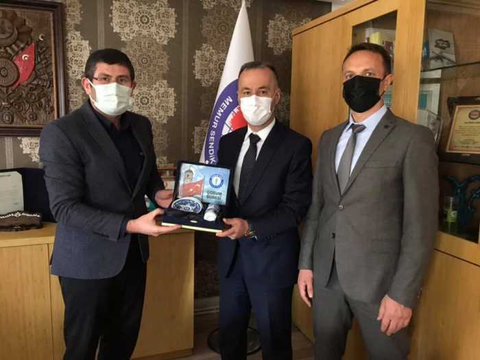 Amasya Bölge Orman Müdürü Oflu Sağlık-Sen'i Ziyaret etti