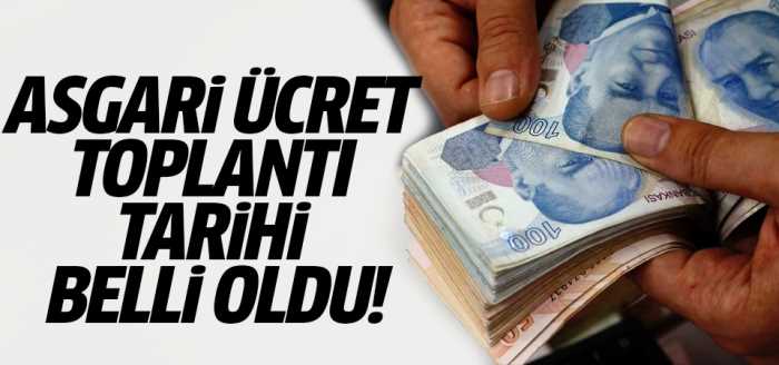 Asgari ücret için toplantı tarihi belli oldu